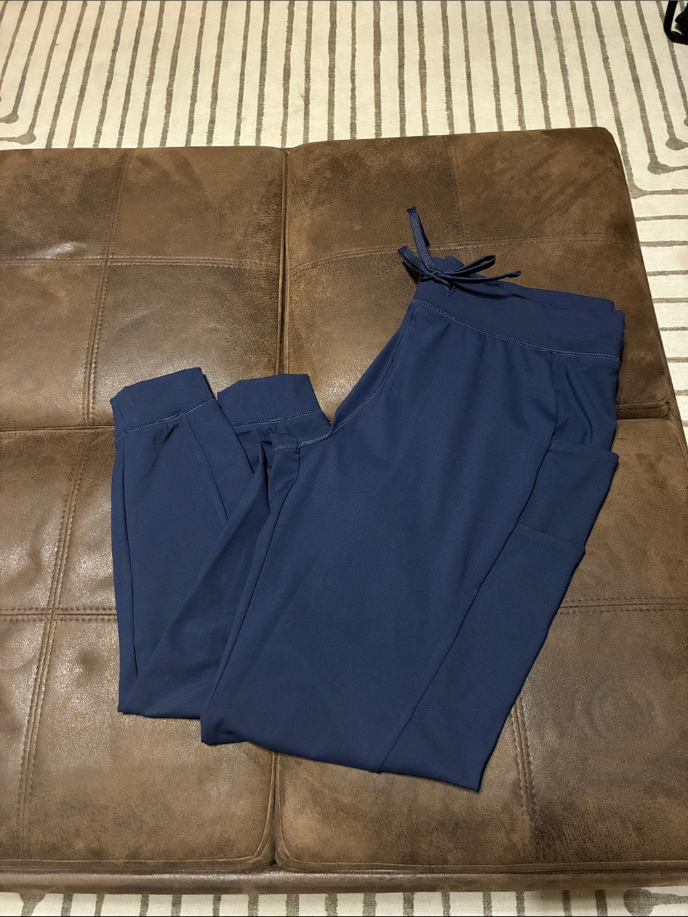 Women’s Soft Knot Navy Drawstring Scrub pants